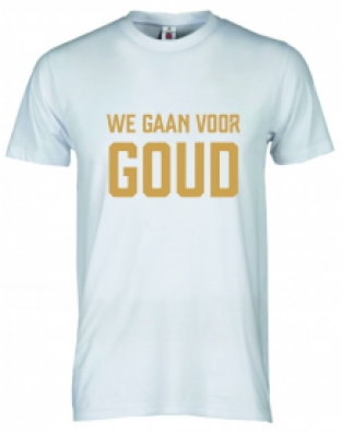 We gaan voor goud t-shirt